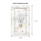 Single Hot Air Balloon, Blue and Beige - Baby Changing Mat