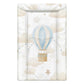 Single Hot Air Balloon, Blue and Beige - Baby Changing Mat
