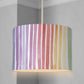 LAMPSHADE - Nursery Stripes - Rainbow watercolour, Lampshade or Table lampshade - Childrens Room Lampshade - Round Lampshade