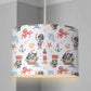 LAMPSHADE - Nursery Pirate Ship - Bears, Lampshade or Table lampshade - Childrens Room Lampshade - Round Lampshade