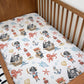 BEDDING - Pirate Ship - Bears, Duvet Cover set, Fitted Sheets, Pillow Case, Modern Colourful Watercolour Kids Bedding