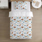 BEDDING - Safari - Leopard & Tigers, Duvet Cover set, Fitted Sheets, Pillow Case, Modern Colourful Watercolour Kids Bedding