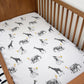BEDDING - Safari - Animals on Unicycle, Duvet Cover set, Fitted Sheets, Pillow Case, Modern Colourful Watercolour Kids Bedding