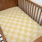 BEDDING - Checkered - Yellow & Light Yellow, Duvet Cover set, Fitted Sheets, Pillow Case, Modern Colourful Kids Bedding,