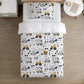 BEDDING - Trucks and Diggers, Duvet Cover set, Fitted Sheets, Pillow Case, Modern Colourful Kids Bedding