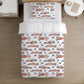 BEDDING - Race Cars - Red, Duvet Cover set, Fitted Sheets, Pillow Case, Modern Colourful Kids Bedding
