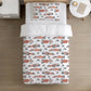 BEDDING - Race Cars - Red, Duvet Cover set, Fitted Sheets, Pillow Case, Modern Colourful Kids Bedding