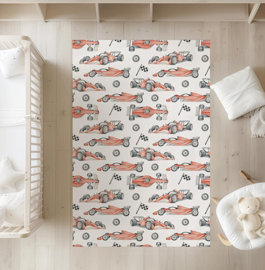 Race Car Red - Rug, Carpet, kids decor, Children's Room Decor, Kids Rug, Kids Carpet