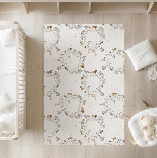 Safari World - Rug, Carpet, kids decor, Children's Room Decor, Kids Rug, Kids Carpet