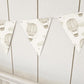 BUNTING - Hot Air Balloons -Faded Beige, Cardstock (300gsm card NOT fabric) Nursery Wall Prints, Bedroom Bunting, Nursery Bunting, Play Room