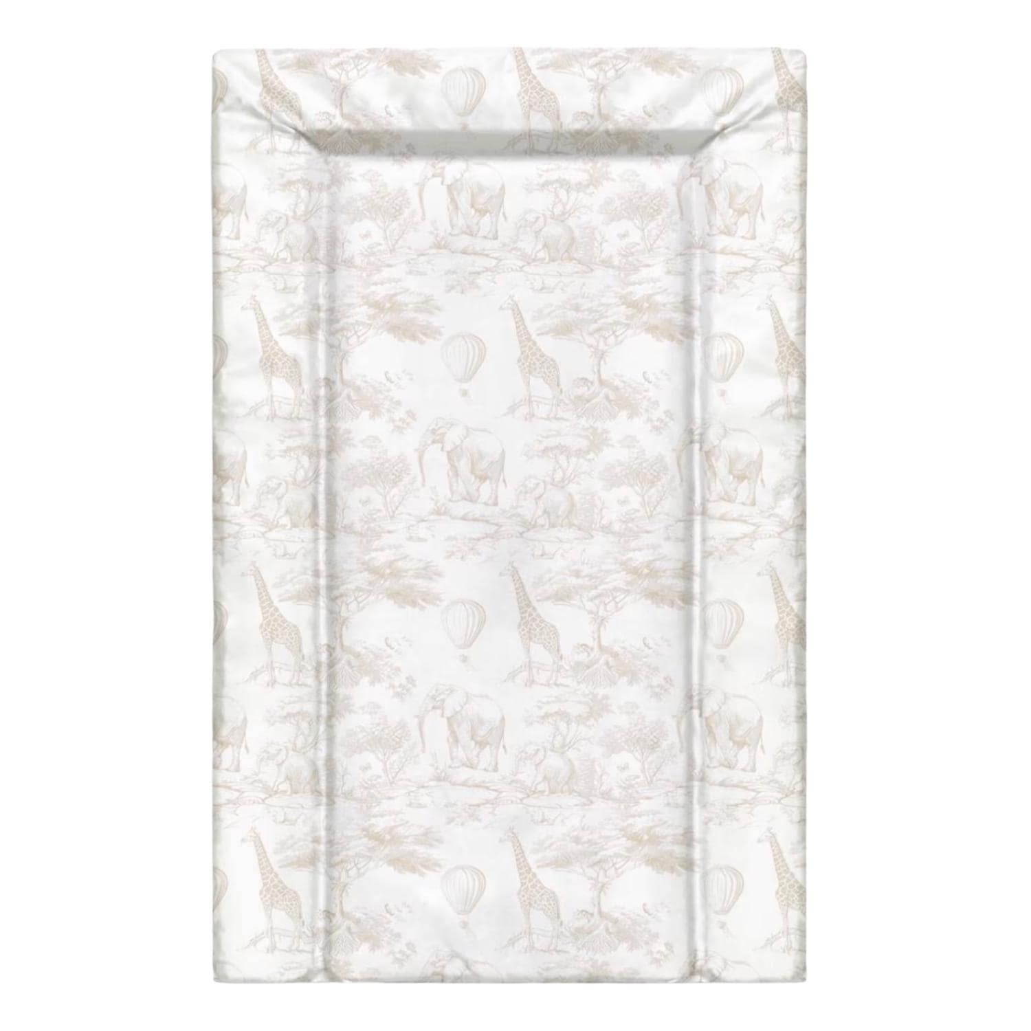 Chinoiserie Toile de Jouy Safari, Beige - Baby Changing Mat