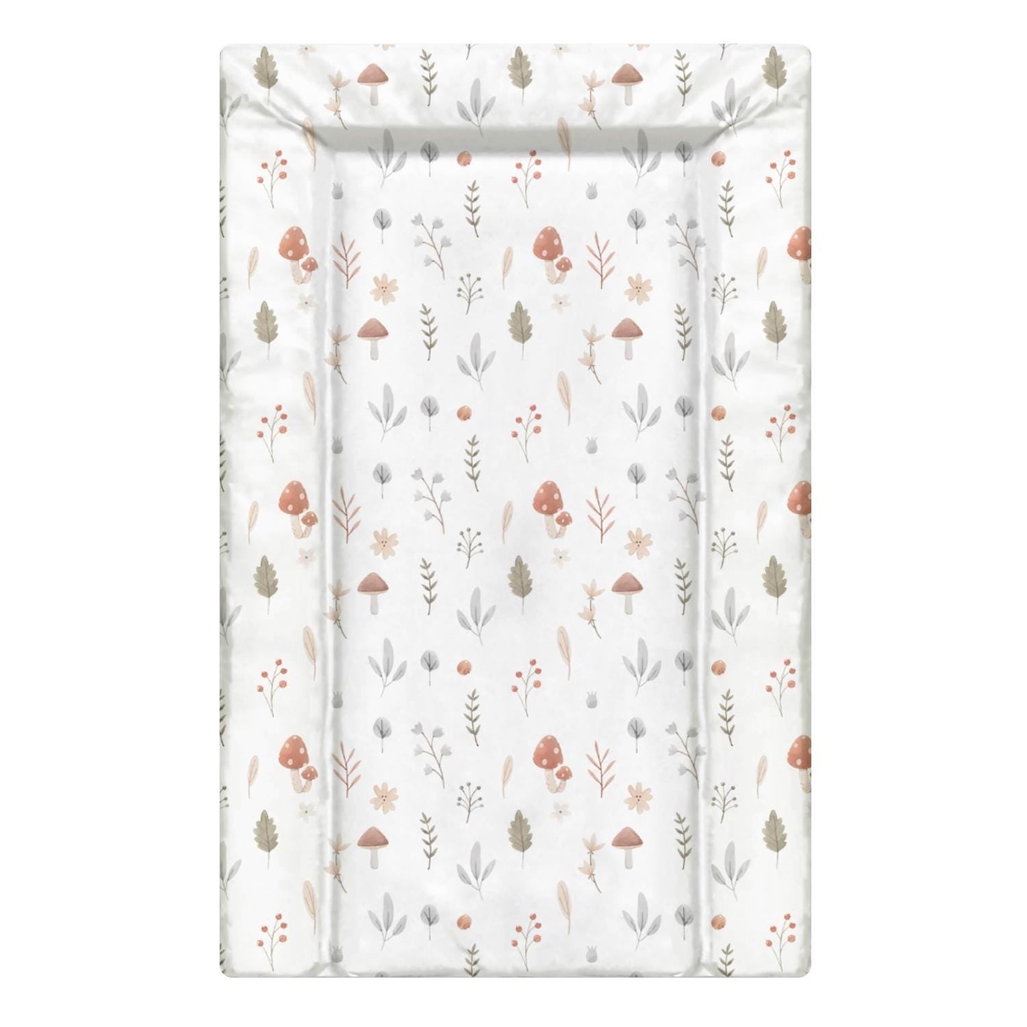 Woodland Mushrooms and Flowers - Baby Changing Mat