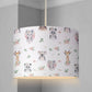 LAMPSHADE - Nursery Safari - Boho animals, Lampshade or Table lampshade - Childrens Room Lampshade - Round Lampshade
