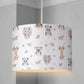 LAMPSHADE - Nursery Safari - Boho animals, Lampshade or Table lampshade - Childrens Room Lampshade - Round Lampshade