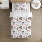 BEDDING - Pirate Ship - Bears, Duvet Cover set, Fitted Sheets, Pillow Case, Modern Colourful Watercolour Kids Bedding