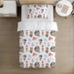 BEDDING - Pirate Ship - Bears, Duvet Cover set, Fitted Sheets, Pillow Case, Modern Colourful Watercolour Kids Bedding