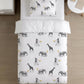 BEDDING - Safari - Animals on Unicycle, Duvet Cover set, Fitted Sheets, Pillow Case, Modern Colourful Watercolour Kids Bedding