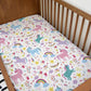 BEDDING - Unicorn - Colourful, Duvet Cover set, Fitted Sheets, Pillow Case, Modern Colourful Kids Bedding
