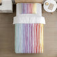 BEDDING - Stripes Rainbow, Duvet Cover set, Fitted Sheets, Pillow Case, Modern Colourful Kids Bedding