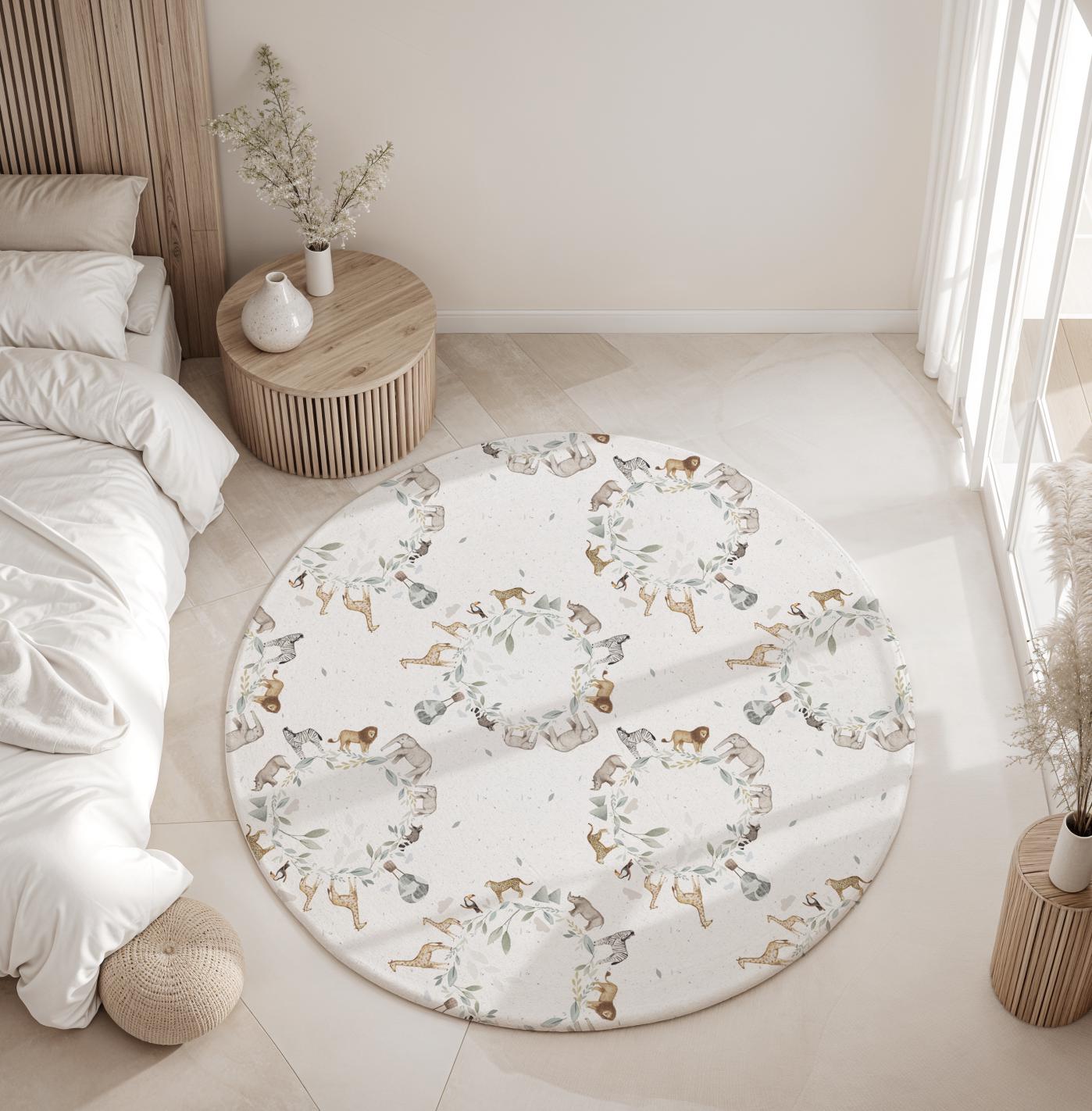 Safari World - Rug, Carpet, kids decor, Children's Room Decor, Kids Rug, Kids Carpet
