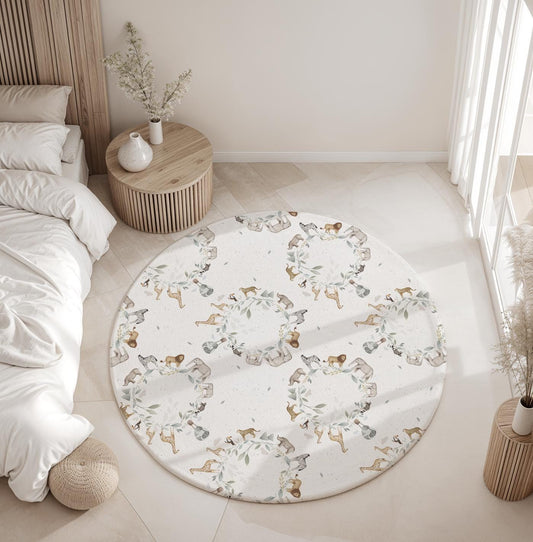 Safari World - Rug, Carpet, kids decor, Children's Room Decor, Kids Rug, Kids Carpet