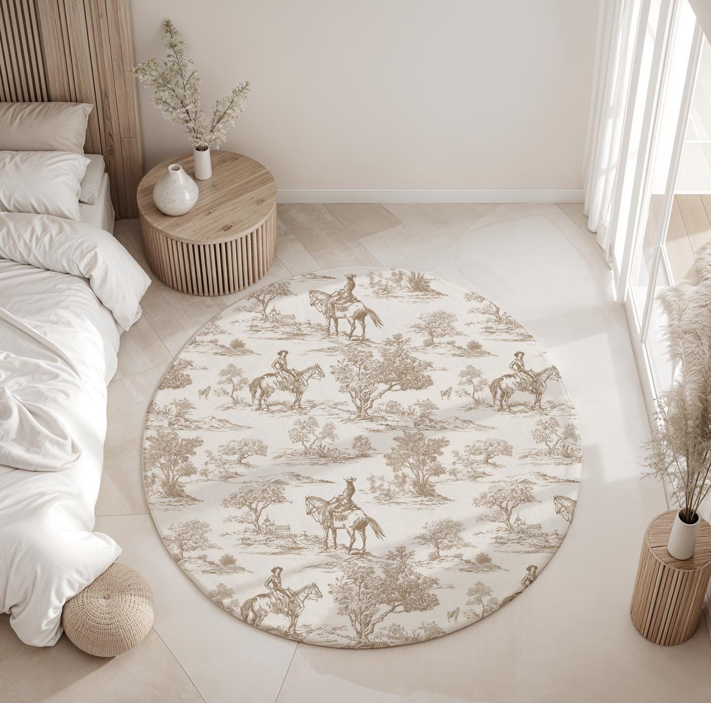 Toile De Jouy Texas Country, Carpet, kids decor, Children's Room Decor, Kids Rug, Kids Carpet