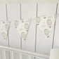 BUNTING - Hot Air Balloons -Faded Beige, Cardstock (300gsm card NOT fabric) Nursery Wall Prints, Bedroom Bunting, Nursery Bunting, Play Room