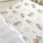 Baby Changing Mat - BLUE Bear on Clouds, Nappy Changing Mat, Waterproof Mat, Baby Gift, Wedge Changing Mat, Bear Nursery Decor, Unisex Decor