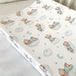 Baby Changing Mat - BLUE Bear on Clouds, Nappy Changing Mat, Waterproof Mat, Baby Gift, Wedge Changing Mat, Bear Nursery Decor, Unisex Decor