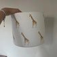LAMPSHADE - Nursery Ceiling or Table lampshade, Safari Zebra, Elephant, giraffe, Dunelm Lampshade, Childrens Room Lampshade, Round Lampshade