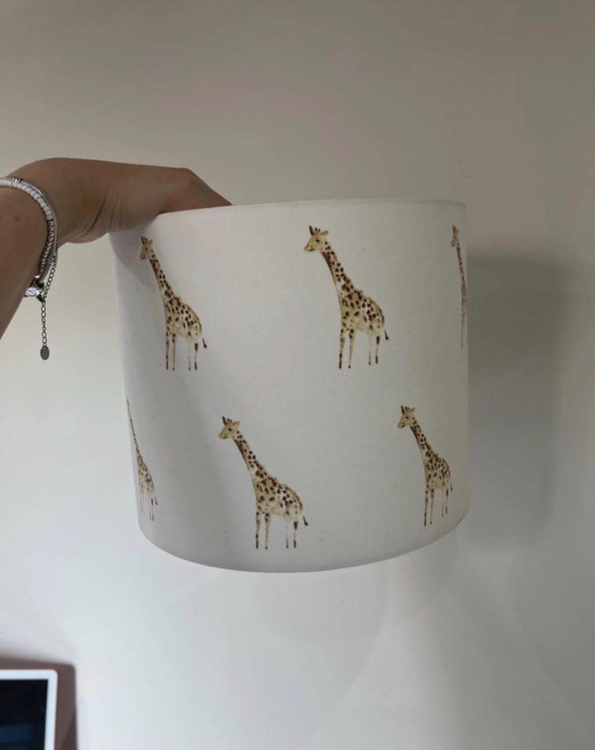LAMPSHADE - Nursery Ceiling or Table lampshade, Safari Zebra, Elephant, giraffe, Dunelm Lampshade, Childrens Room Lampshade, Round Lampshade