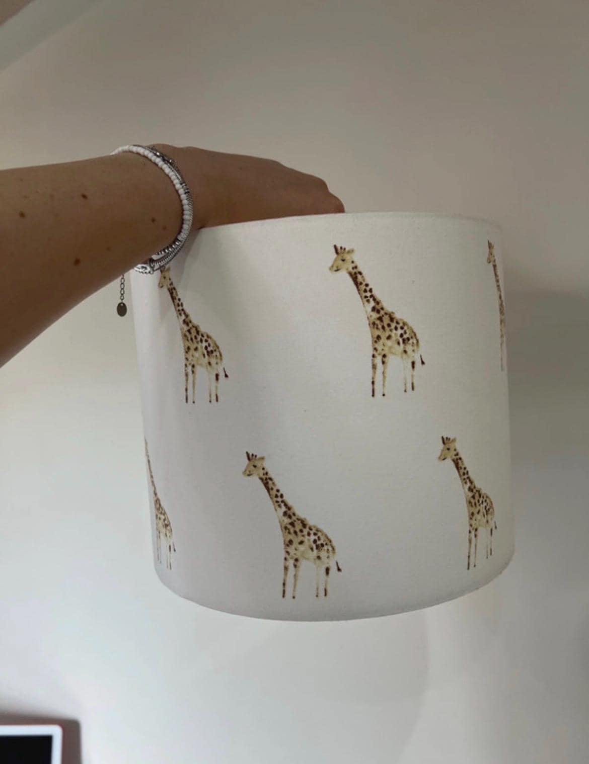 LAMPSHADE - Nursery Ceiling or Table lampshade, Safari Zebra, Elephant, giraffe, Dunelm Lampshade, Childrens Room Lampshade, Round Lampshade